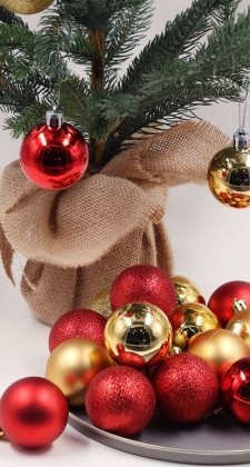 Xi mạ lớp phủ trái châu trang trí noel