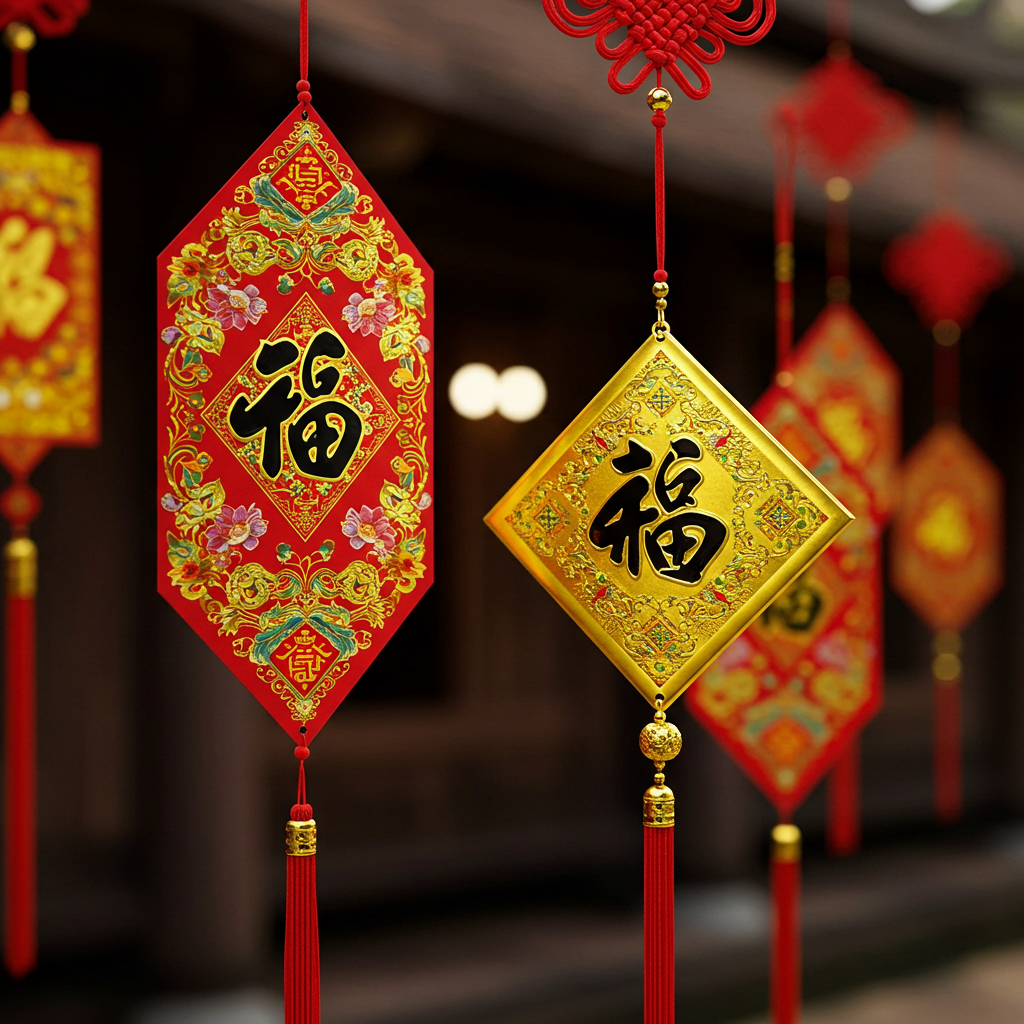 xi mạ liễn treo trang trí tết
